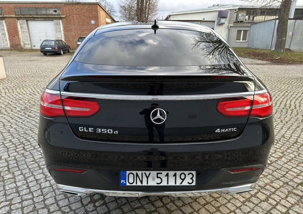 Mercedes-Benz GLE cena 176000 przebieg: 197000, rok produkcji 2015 z Nysa małe 781